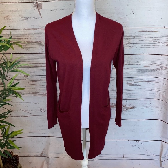 Sweet Romeo Simple Open Drape Pocket Cardigan NWT - Picture 3 of 12